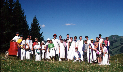 Gruppenfoto-Lagerplatz